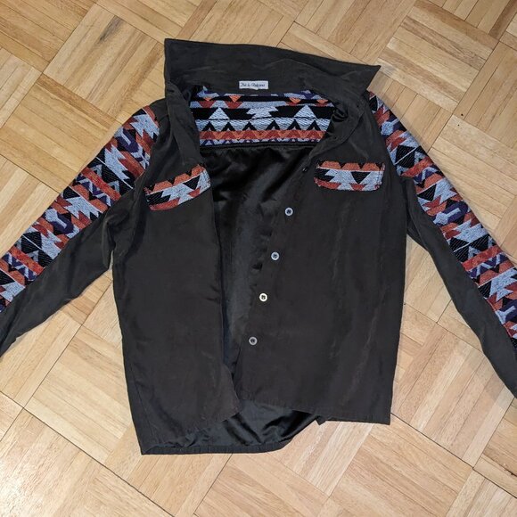 Western Multicolor Button Down - Picture 1 of 6